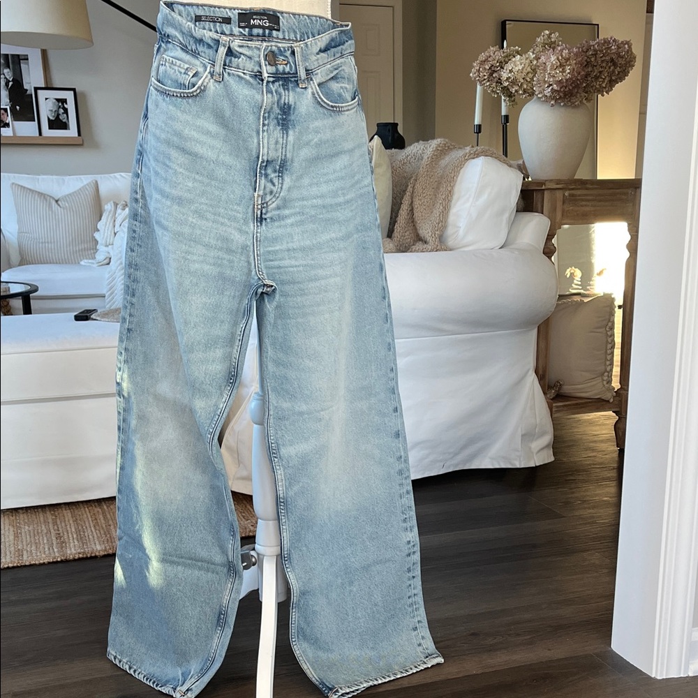 Mango MNG Selection Light Wide Leg Jeans
